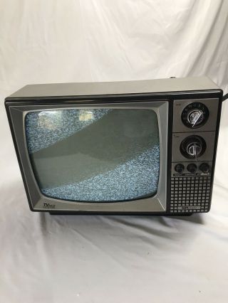 Vintage Sears Sr3000 Black & White Tv Television Monitor July 1984