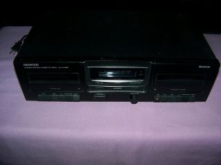 Vintage Kenwood Kx - W1060 Dual Cassette Deck And,