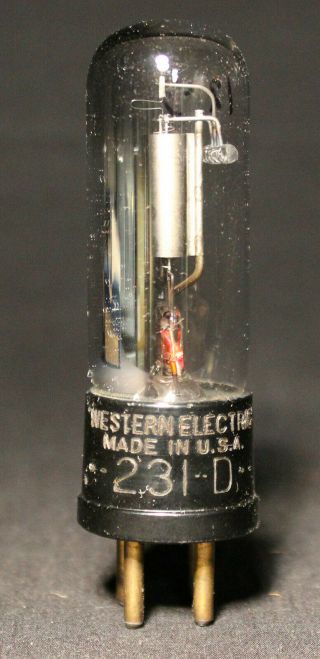 Vintage Western Electric 231d Vacuum Tube And Box