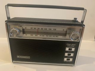 Panasonic Rf - 738 Vintage Portable Am/fm Radio Japan Solid State Ac/batt