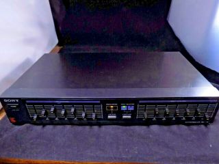 Sony Model Seq - 120 Vintage Home Audio Stereo Graphic 7 Band Equalizer Deck Retro