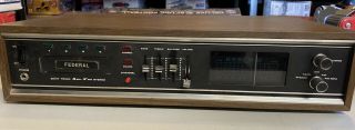 Vintage Federal Eight Track Mpx Am Fm Stereo 8 Track Tape Player