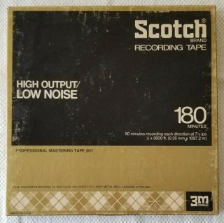 3m Scotch Brand Professional Mastering Tape 207 On 10 1/2 " Metal Reel 180 Min.