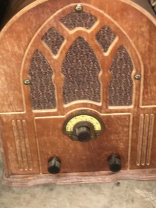 Vintage Franklin Radio Am/fm Transistor Cathedral Radio Model C - 101 /