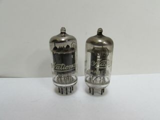 Matched Pair Tung Sol For National 5963 12au7 Ecc82 Industrial Vacuum Tubes