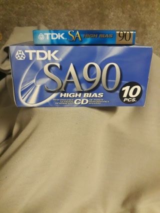 Tdk Sa90 High Bias Cassette Tapes 5 Cases