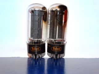 2 X 5u4gb Rca/baldwin Tubes Black Plate Hanging D Getter 1963 (2 - Pair Available)