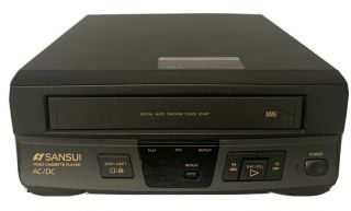 Sansui Vhs Video Cassette Player Ac/dc Model Vcp1506 Rare Rv Boat