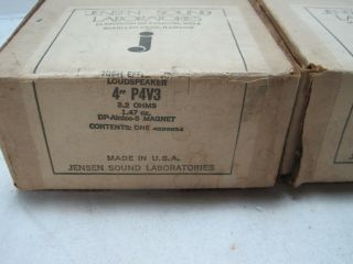 Jensen Model P4V3 Concert Series Speaker Drivers==Original Box 2