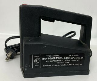 Realistic Radio Shack High Power Video Audio Tape Eraser 44 - 233