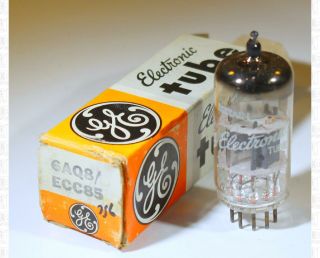 General Electric Ge Ecc85 / 6aq8 Vacuum Tube Great Britain Nos,  Box
