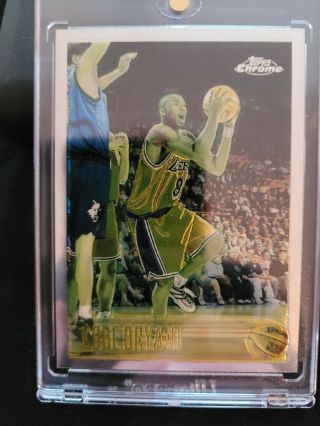 Kobe Bryant 1996 Topps Chrome Rc Rookie Perfect Centering Ready For Psa Bgs