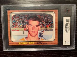 1966 - 67 Topps Bobby Orr Rc Rookie Card 35 - Ksa 9 -.  Card