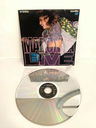 Madonna Live Concert The Virgin Tour Stereo Laser Disc 80s