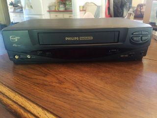 Philips Magnavox Vcr 4 Head Hi - Fi Vhs Player Video Cassette Recorder Vrx342at21