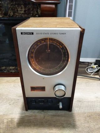 Vintage Sony St - 80w Solid State Stereo Am/fm Tuner Sony Mini Reciever -