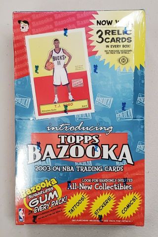 2003 - 04 Topps Bazooka Hobby Basketball Factory Box Lebron James Rookie