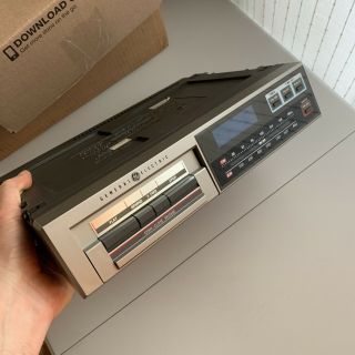 Vintage Ge Under Cabinet Cassette Tape Player Am Fm Clock Radio 7 - 4265a