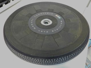 Bic 1000 Turntable Record Player 12 " Rubber Mat & Platter (parting Out Nos Tt)