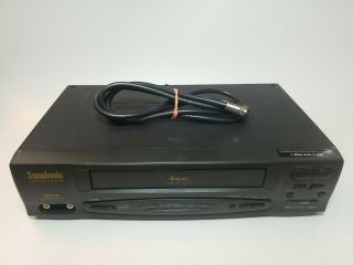 Symphonic Sl240a S - Vhs Vcr - And Perfectly Coaxial Cable