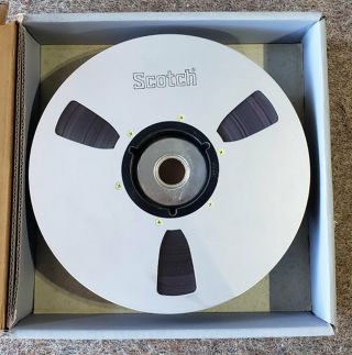 Vintage Scotch 206 Analog Recording Tape Metal Reel To Reel 2 " X 10.  5 " Agfa