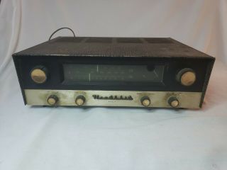 Vintage Heathkit Pt - 1 Tube Am Fm Stereo Tuner Amplifier Radio Chassis