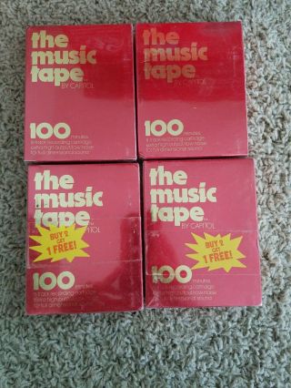 4x 8 - Tracks The Music Tape By Capitol,  100 Minutes High Output Low Noise