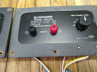 PIONEER HPM - 40 Crossover Pair,  SWN - 154 - B / Modded with Banana Plug Binding Posts 3