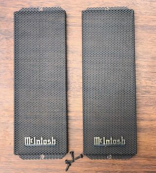 A,  Pair (2) Mcintosh Ml - 1c Inner Grill Covers W/ Screws