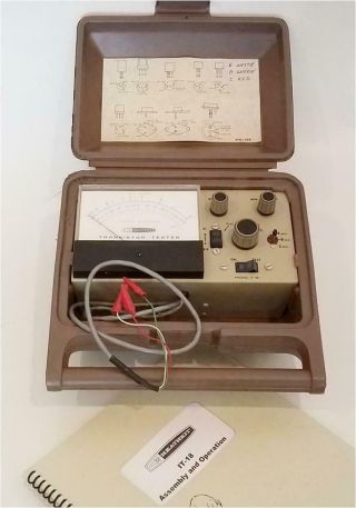 Heathkit Transistor Tester Model It - 18