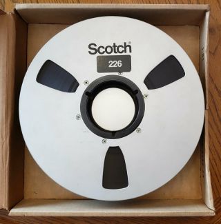 Vintage Scotch 226 Analog Recording Tape Metal Reel To Reel 2 " X 10.  5 "