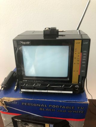 Rhapsody Personal Portable Black And White Tv 628 - B Tested&works