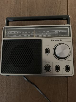 Panasonic Rf - 567d Vintage Portable Am/ Fm Radio And 1980 