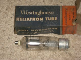 Vintage Reliatron Vacuum Tube Westinghouse Wl 872a In Orig.  Box (tag 609)