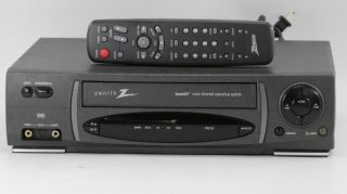 Zenith Vrc410 Speakez Vcr Vhs Video Cassette Recorder With Remote Black