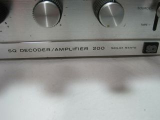 Sony Model SQA - 200 SQ Decoder / Amplifier 2