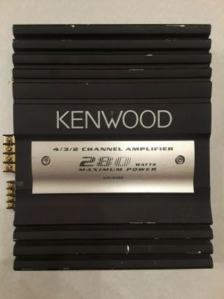 Kenwood Kac 648s Car Stereo Amplifier And In Good.