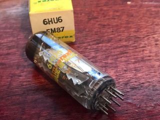 Nos Nib Vintage Amperex 6hu6 Em87 Vacuum Amp Audio Indicator Tube Usa