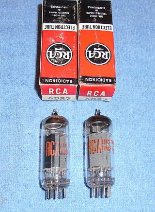 2 Nos Rca 6dr7 Vacuum Tubes - 1960 