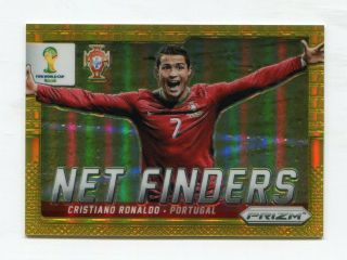 2014 Panini Prizm World Cup Net Finders Gold Prizms 20 Cristiano Ronaldo 03/10