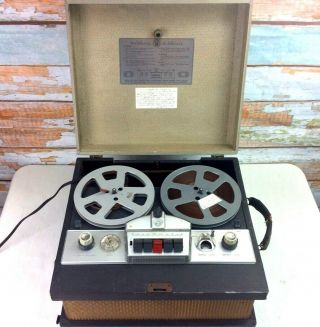 Vintage Voice Of Music Reel To Reel 710 - A Tube Audio Play Record Parts Repair