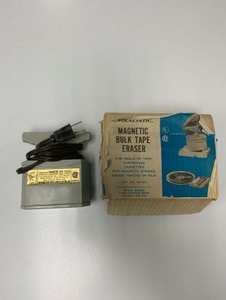 Realistic Radio Shack Magnetic Bulk Tape Eraser 44 - 210