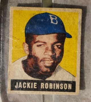 1949 Leaf Jackie Robinson Brooklyn Dodgers Rc 79 Perfectly Centered