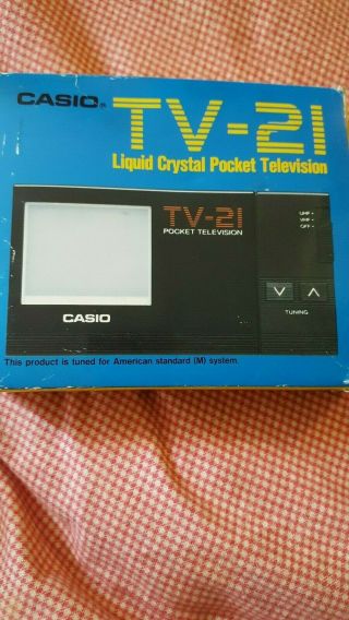 Vintage Casio Tv - 21 Liquid Crysyal Pockect Television