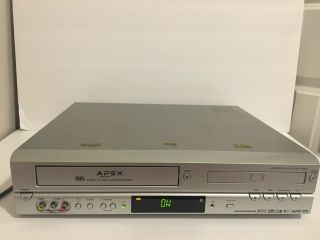Apex Adv - 3800 Multi - System Dvd Vcr Combo W/ Blank Vhs Tape,  Av Cables