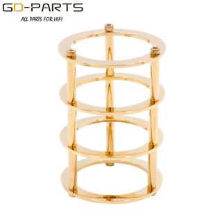 1pc Gold Plated Brass Tube Guard Protector Cover For Vacuumtubes El34 6l6gc 5881