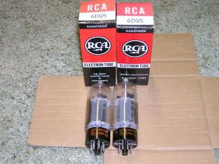 Two (2) Rca 6dq5 Vacuum Tubes Believed Nos -