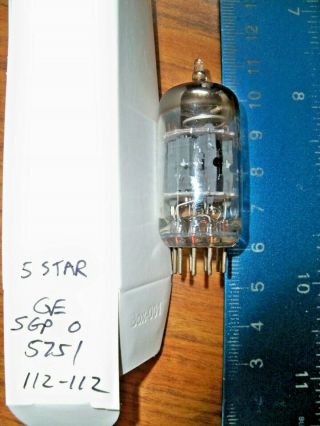 Strong GE 5 STAR Short Gray Plate O Getter 5751 Tube - 112/112 2
