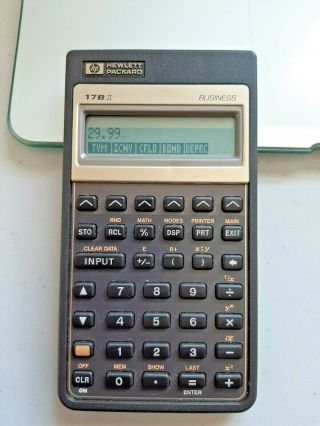 1987 Hewlett Packard Hp 17b Ii Vintage Calculator Made In Singapore