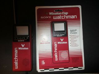 Vintage/rjr/winston/cup (sony/watchman/b/w/tv) 1987/new/with/display/card